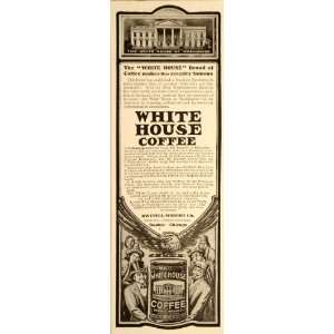 1907 Vintage Ad White House Coffee Washington D. C.   Original Print 