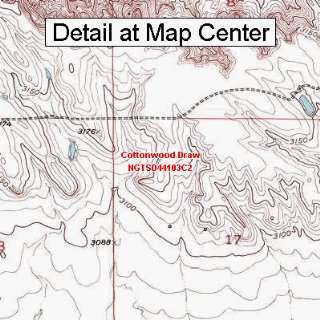  USGS Topographic Quadrangle Map   Cottonwood Draw, South 