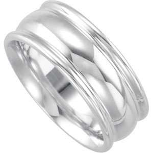   Design Duo Band 8Mm Design Duo Band In Sterling Silver Size 5 Jewelry