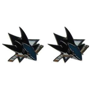  San Jose Sharks Post Stud Logo Earring Set Nhl Charm 
