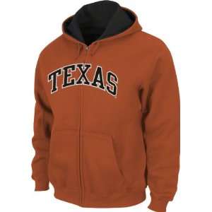  Texas Longhorns Youth Dark Orange Tackle Twill Full Zip 