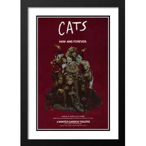 Cats (Broadway) 20x26 Framed and Double Matted Broadway Poster   Style 