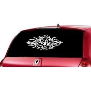   Large Yin Yang and Scrolls Car Truck SUV Vinyl Decal: Everything Else