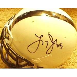  Larry Johnson autographed Penn State mini helmet Sports 