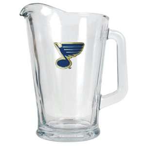   Louis Blues NHL 60oz Glass Pitcher   Primary Logo: Sports & Outdoors