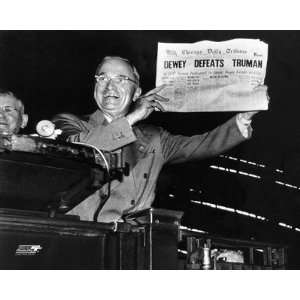  Harry Truman Displays CHICAGO DAILY TRIBUNE 1948 Art 