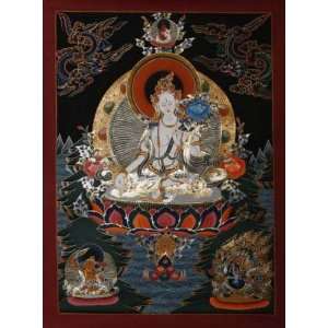  Tibet Tibetan Thangka Mineral Painting Thanka Art #012 