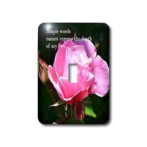     simple words rose   Light Switch Covers   single toggle switch