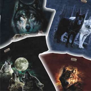 WOLF T Shirt Adult wolves wolfe pack howling nwt M/L/XL  