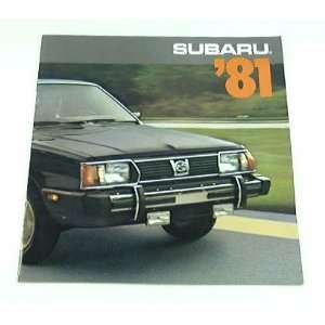  1981 81 SUBARU BROCHURE Brat Hatchback Sedan DL GLF GL 