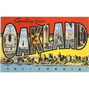  Greetings from Oakland, California, California Magnet, 3 