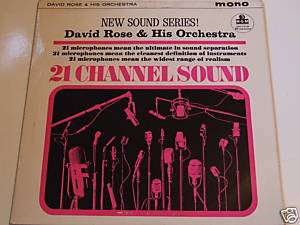 David Rose 21 Channel Sound LP / Mono MGM / MGM C901 UK  