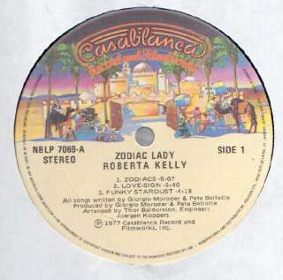 Roberta Kelly Zodiac Lady LP VG++ Canada Casablanca  