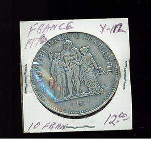 1976 France 50 francs Silver Coin Y 112  