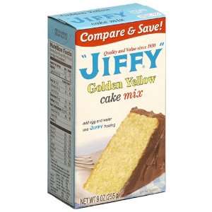 Jiffy Cake Mix, Golden Yellow, 9 oz Grocery & Gourmet Food