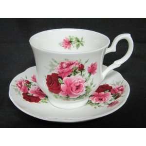  Summer Time Rose   Cup/Saucer: Kitchen & Dining