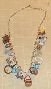 One of a Kind NECKLACE 19 MINIATURE HALLMARK ORNAMENTS  