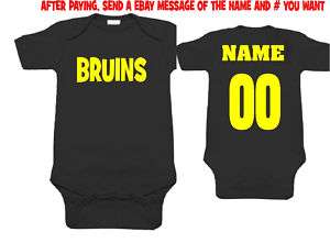 bruins baby onsie romper shirt jersey boston fan clothe  
