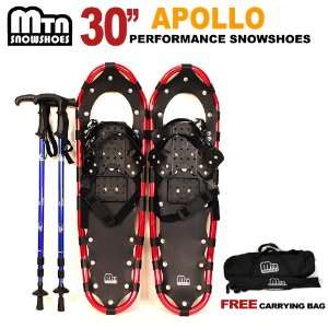  Snowshoes with BLUE Nordic Walking Pole Free Bag