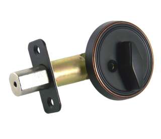 Oil Rubbed Bronze One Sided Deadbolt  