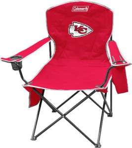 Kansas City Chiefs XL Big Boy Folding Cooler Chair Coleman Tailgate 