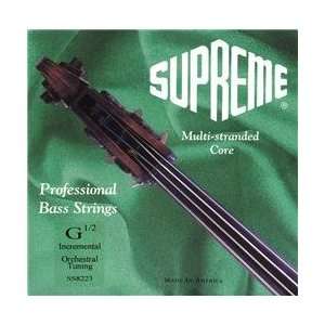  Super Sensitive Supreme Bass Strings G, Medium 1/2 Size 
