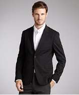 Prada black wool blend two button blazer style# 319918601