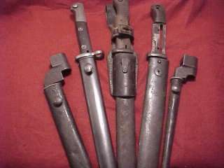 NICE LOT OF VINTAGE BAYONETS    UNSURE OF WHAT THEY FIT    MAUSER 