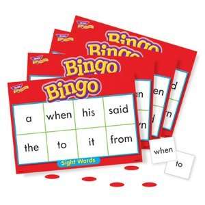   Words Bingo Games  46 Practice Words  36 Cards  200 Chips: Toys