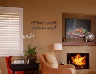   IS POSSIBLE Vinyl wall lettering sayings home decor quotes art  