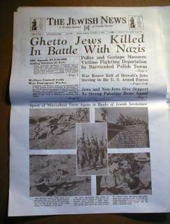 JEWISH HOLOCAUST  15 Newspaper Headlines 1933 1946 JEWS  