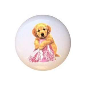  Cheering Puppy Dog Dogs Drawer Pull Knob: Home Improvement