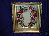 VICTORIAN WELCOME or MOURNING WREATH SHADOW BOX  