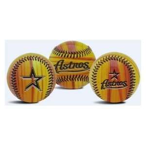 Houston Astros Wood Grain Baseball 