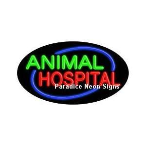 Flashing Animal Hospital LED Sign (Oval):  Sports 