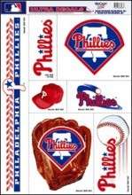 Philadelphia Phillies Decals (Window Clings) Sticker Sheet Set  