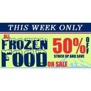  3x6 Vinyl Banner   Frozen Food Sale 