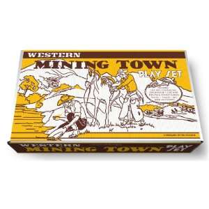  Marx Western Mining Town Play Set Box Toys & Games