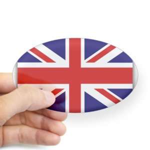    Sticker Clear (Oval) British English Flag HD 
