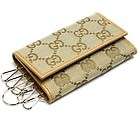 AUTHENTIC Chic GUCCI GUCCISSIMA GG Logo Leather 6 Key Ring Holder CASE 