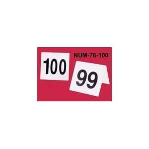  Table Number Cards Tents 76 100 (1 Set/Unit): Home 