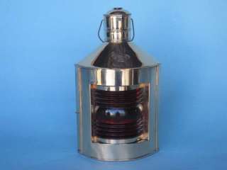 Copper Port Red Ship Lantern 12 Nautical Lamp  