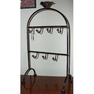  Iron Jewelry Stand Adorned with Bird: Home & Kitchen