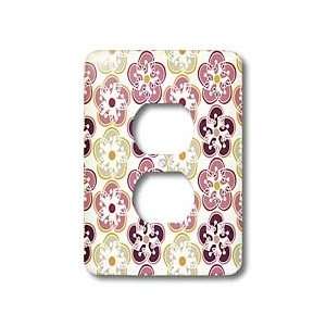 TNMGraphics Floral   Cute Mauve Floral   Light Switch Covers   2 plug 