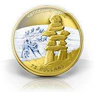 ROYAL CANADIAN MINT VANCOUVER OLYMPICS $75 GOLD SERIES 9 COIN SET IN 