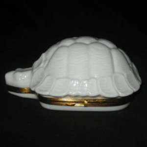  Chamart Limoges Porcelain Hinged Large Turtle Box: Home 