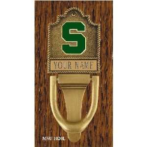 Michigan State Spartans Personalized Brass Door Knocker  