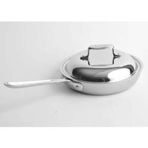  All Clad d5 Brushed Stainless 9 inch French Skillet w/Lid 