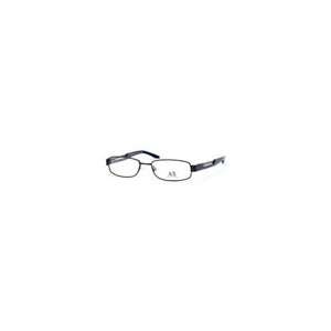  New Armani Exchange AX 123 ODH7 Black/Blue Eyeglasses 52mm 