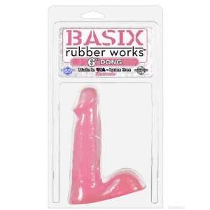  Basix rubber works 6in dong   pink
